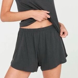 NWOT Mate the Label Grey Charcoal Tencel Organic Cotton Sleep Shorts Size Small